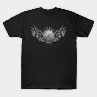 Spartans DGAF Winged Spartan Shield T-Shirt